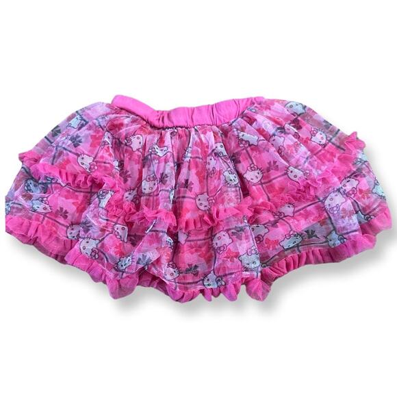 Hello Kitty 24M pink mesh with ruffles skort Sanrio - Picture 1 of 8